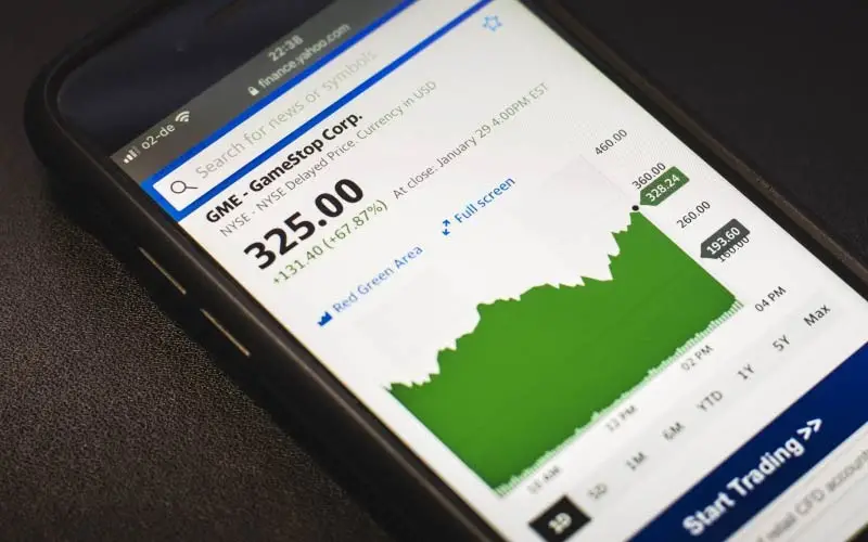 stocks numbers on phone