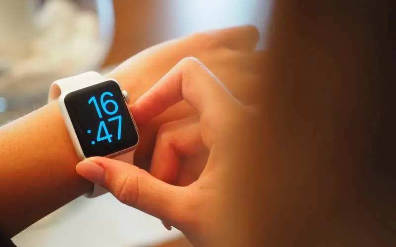 smartwatch on wrist