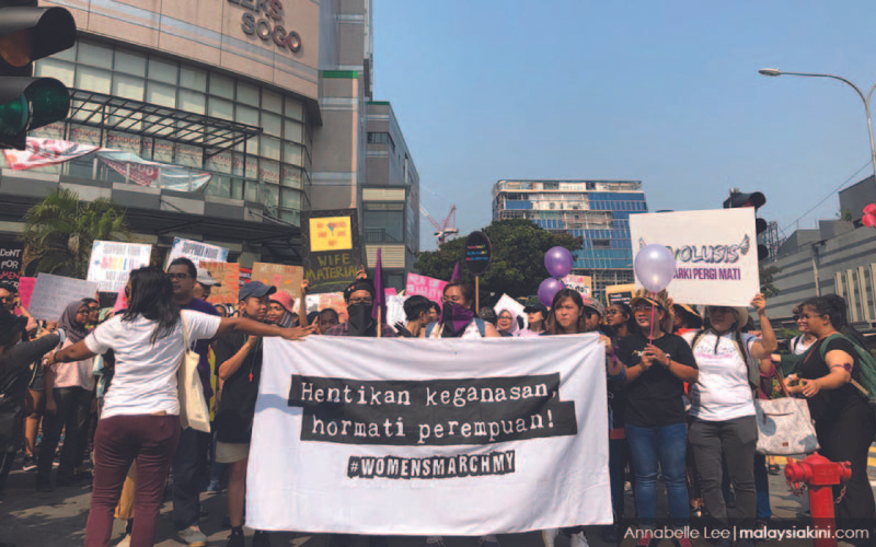 Footage showing the rise of feminisms