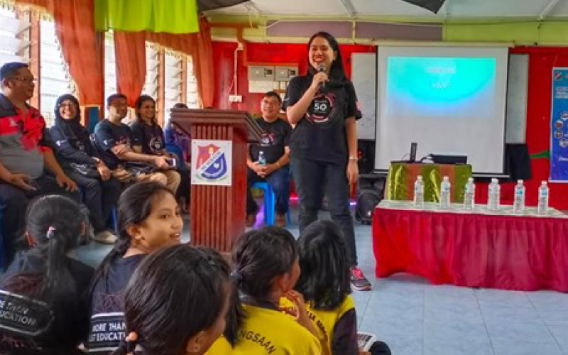 students hosting health talks for longhouse communities