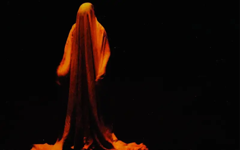 person with cloth covered