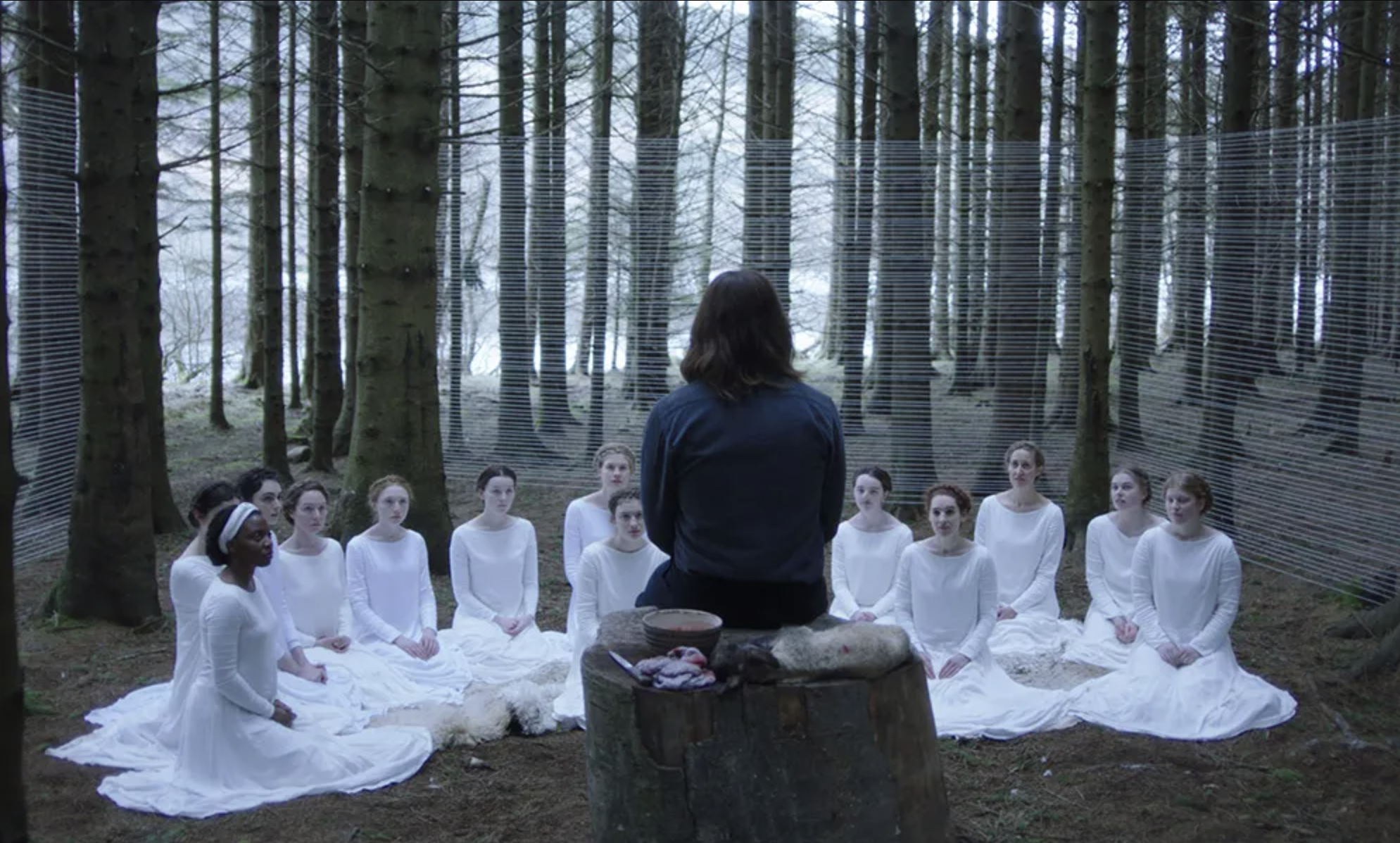 white dressed womans with a leader