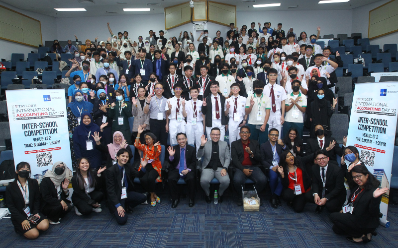 Taylor's International Accounting Day 2022 competition group photo