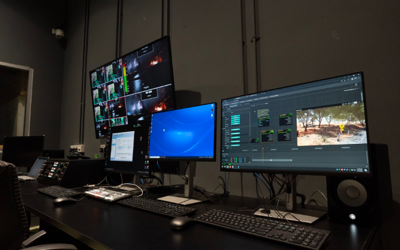 Control room of VORTEX XR Lab