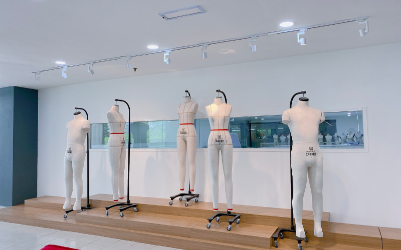 Fashion design student exploring the usage of color