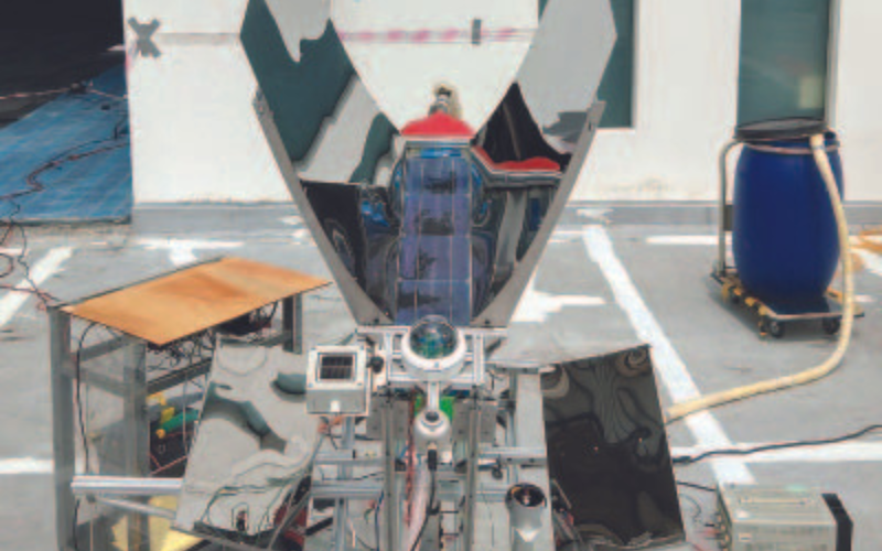 A model of the Gyro Vertical Axis Wind Turbine (G-VAWT).