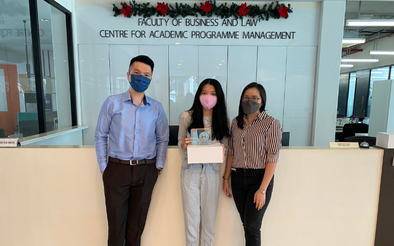 From left to right: Dr Goh See Kwong, Yap Ker Jiun, Dr Hong Kay Tze