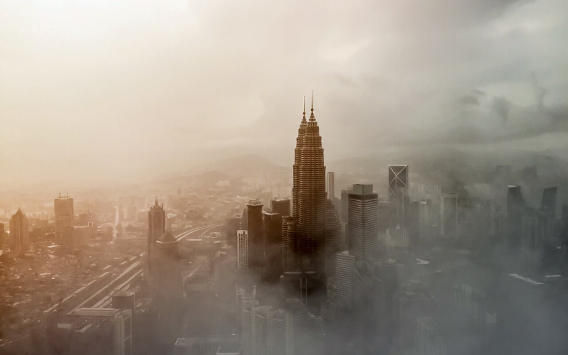 Aerial view of Kuala Lumpur