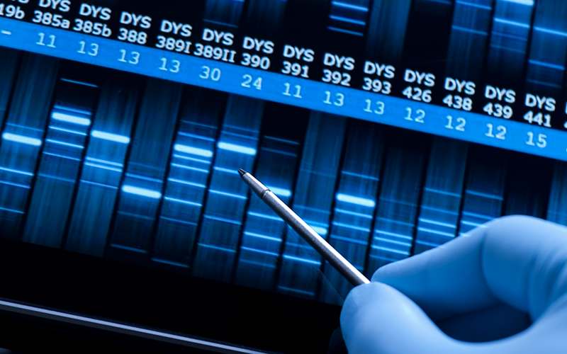 DNA test sequence for research and science