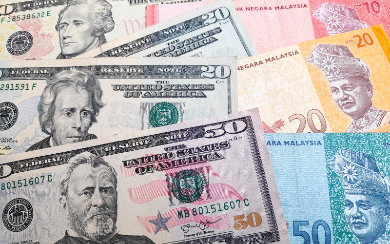 US Dollar and Ringgit Malaysia
