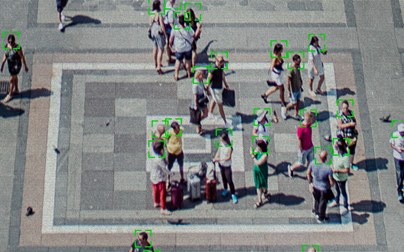 Facial recognition system concept