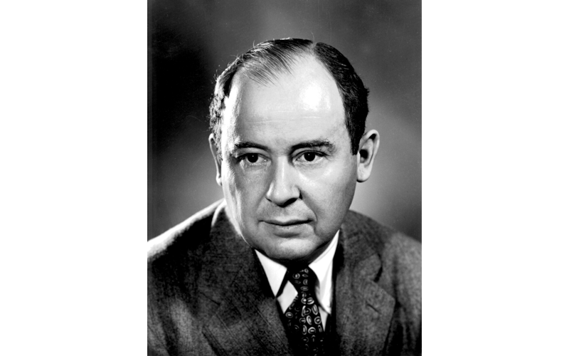 Image of John von Neumann. Usage permitted with attribution. Retrieved from Los Alamos National Laboratory.