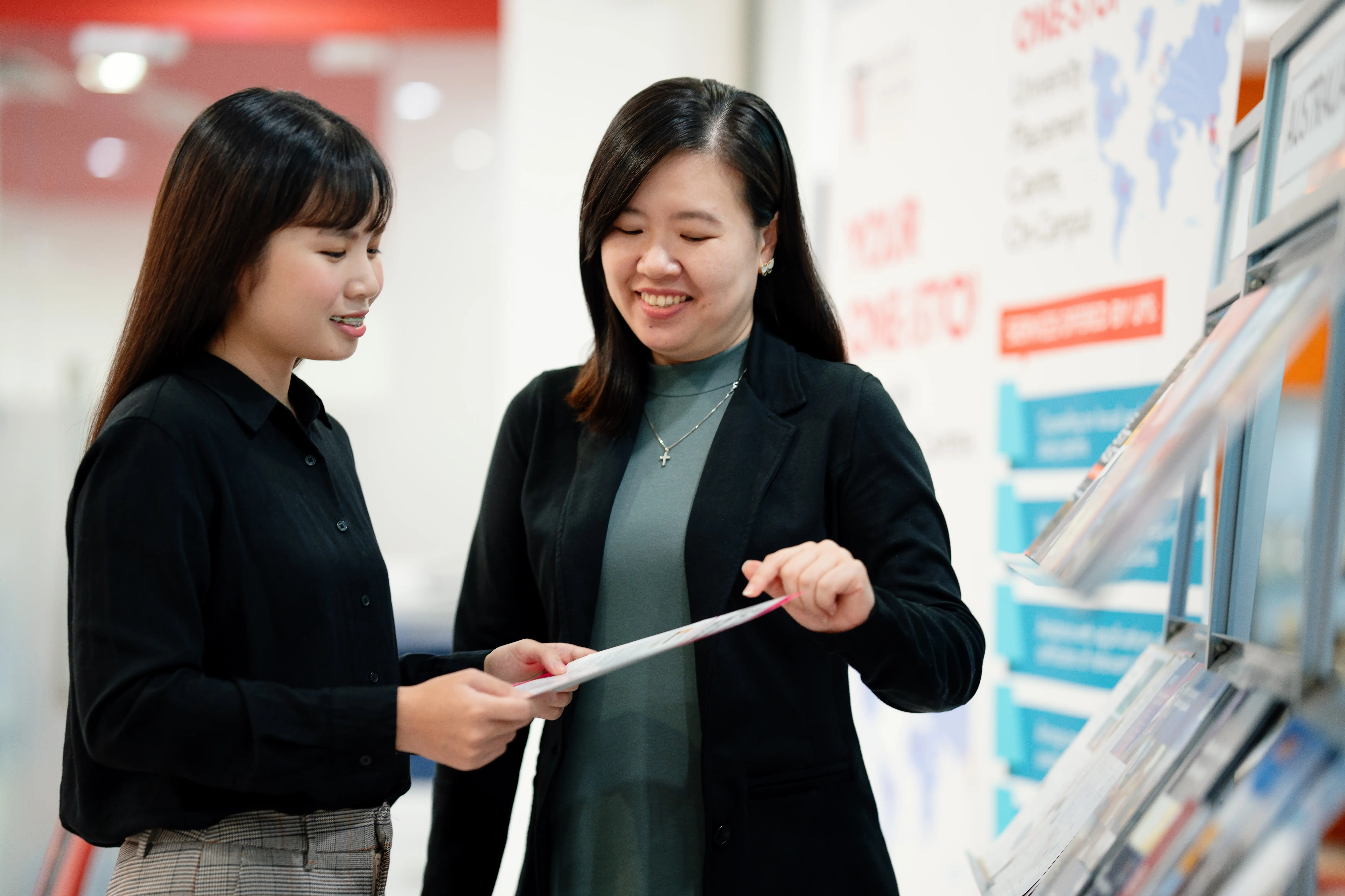 Student given a brochure