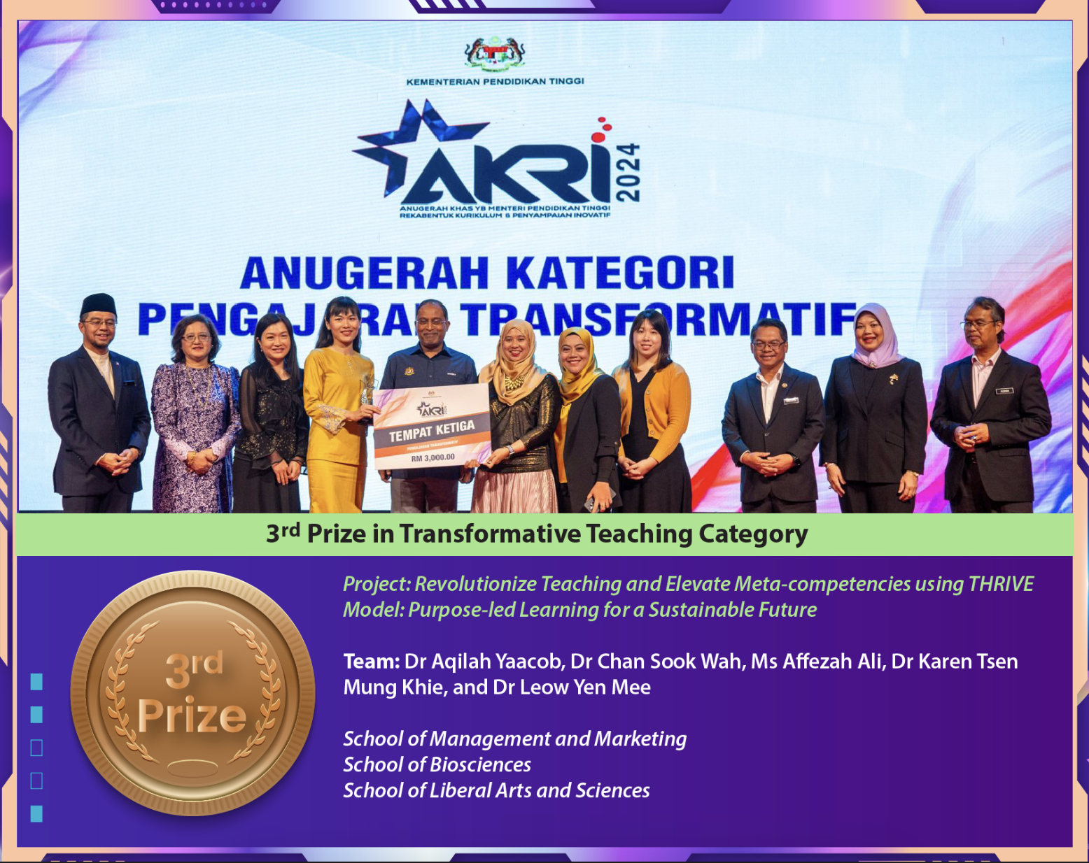 Group photo for the project team