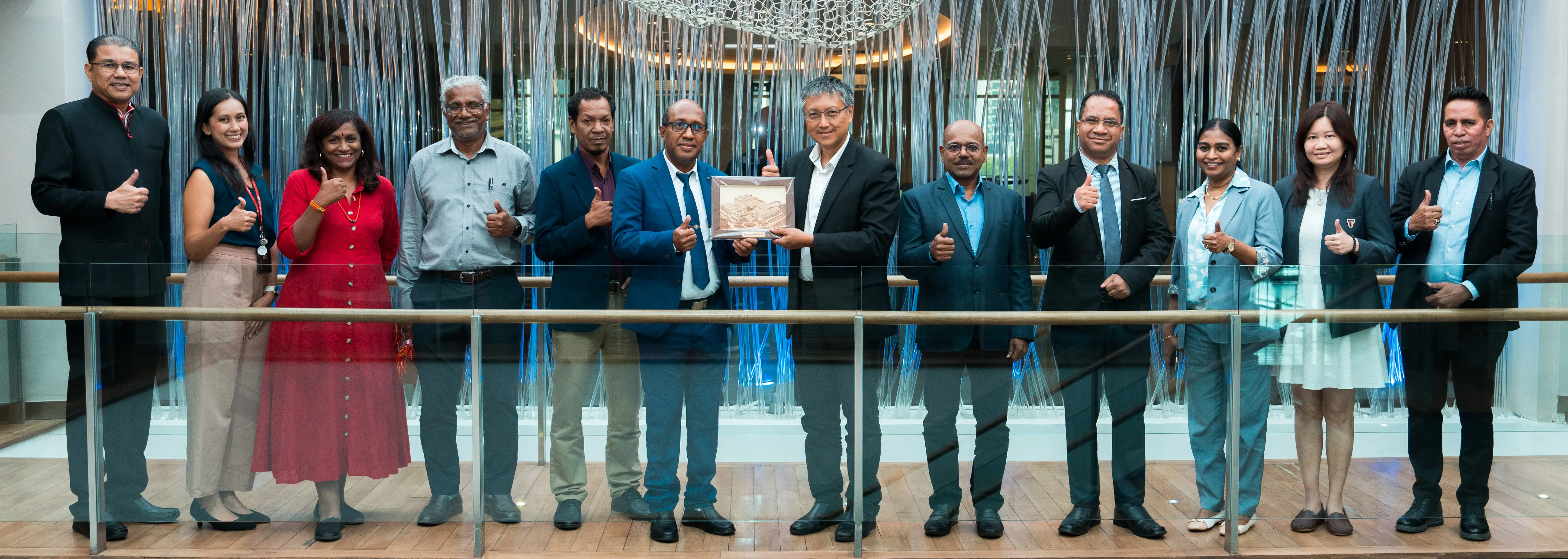 Group photos between Delegation from Timor Leste and Taylor's University