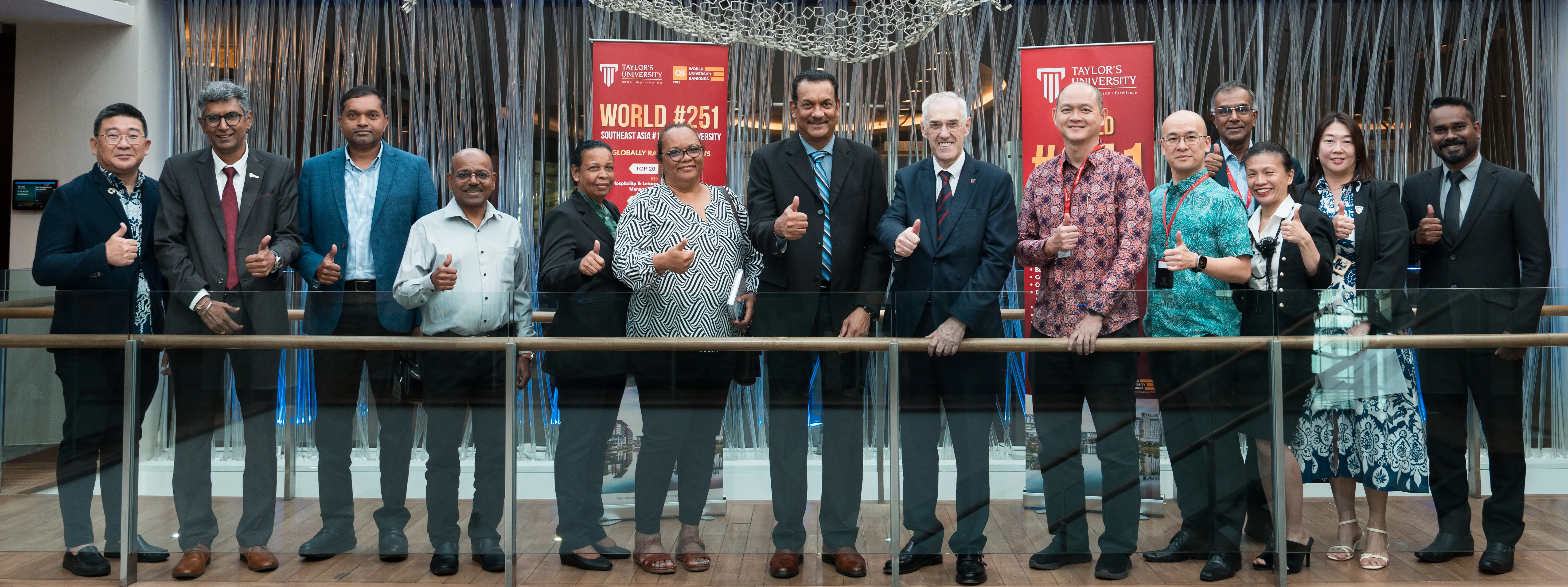 Group photos for the delegation and Taylor's