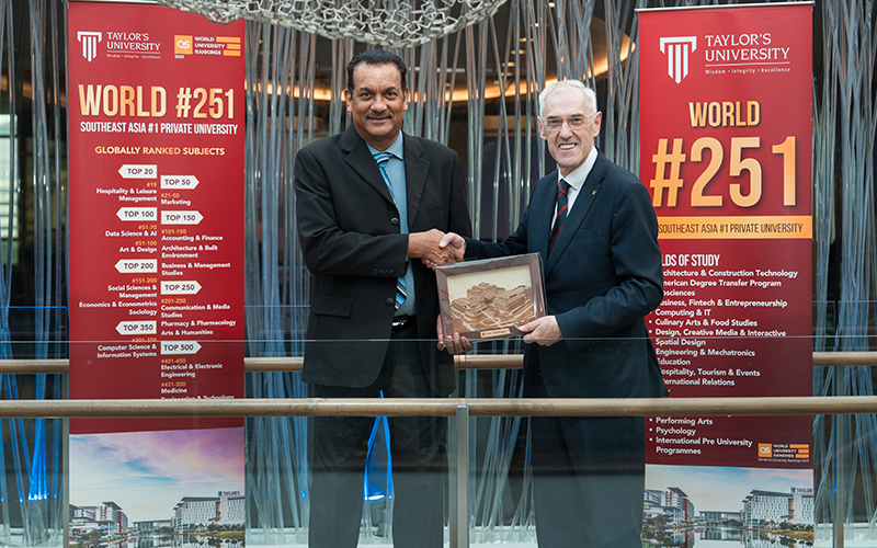 Professor Barry Winn, Vice Chancellor and President of Taylor’s University