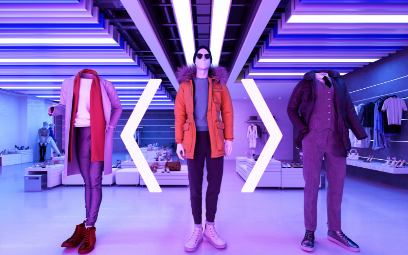 Shopping with garment visualization via VR