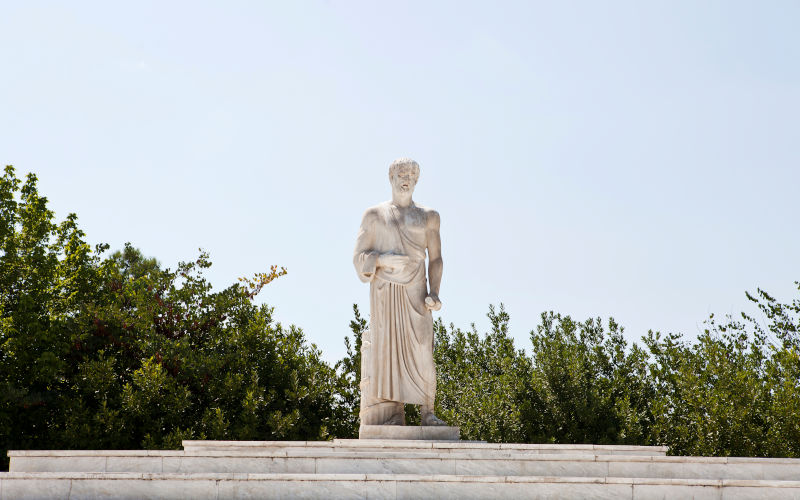 Hippocrates Statue at Larissa, Greece