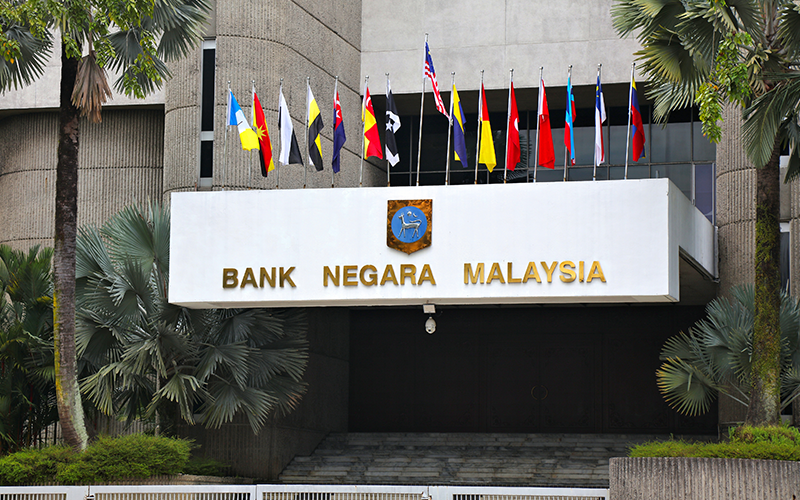 Central Bank of Malaysia building in Kuala Lumpur