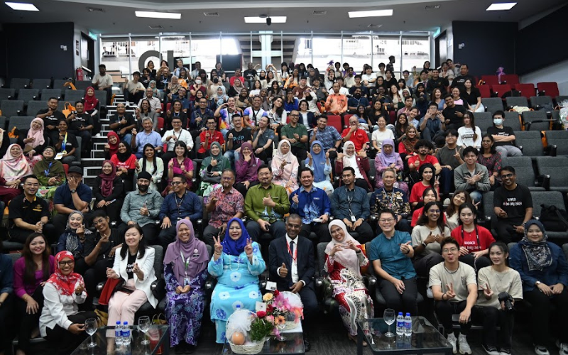 group of people in a lecture hall