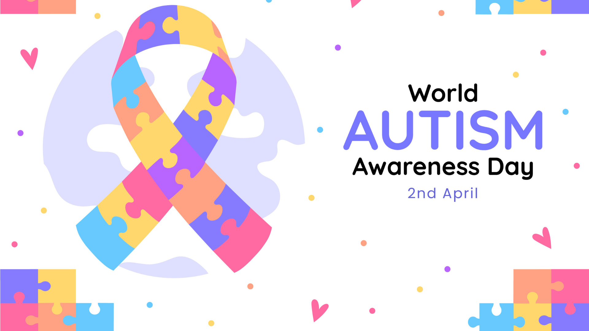 poaster banner of world autism day