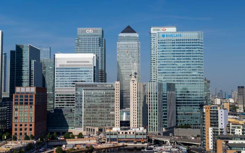 Skyscrapers of Canary Wharf, London