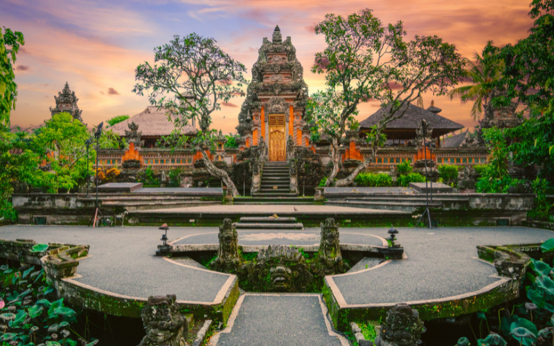 Pura Taman Kemuda Saraswati in Ubud, Bali, Indonesia
