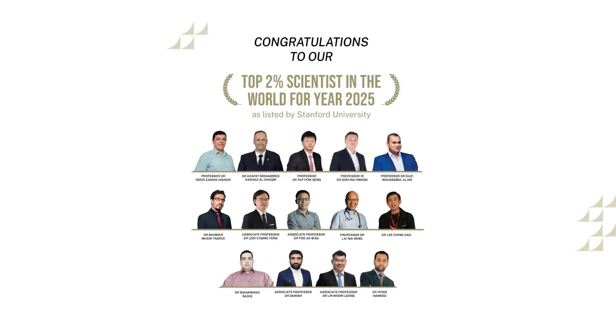 banner for taylor's top2% scientists achievement