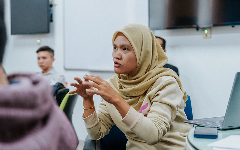 DBA student in the class