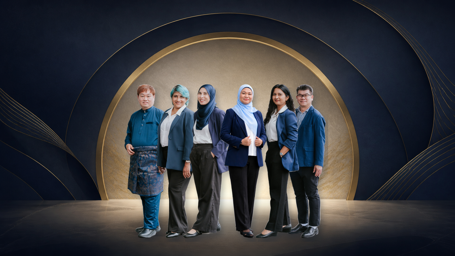 Group photos for the team
