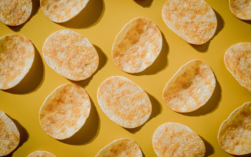 Potato chips on the table