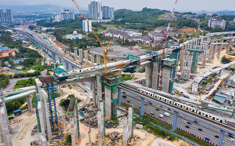 Bridge under construction in Malaysia