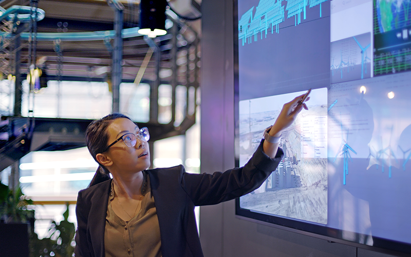 Business women presenting