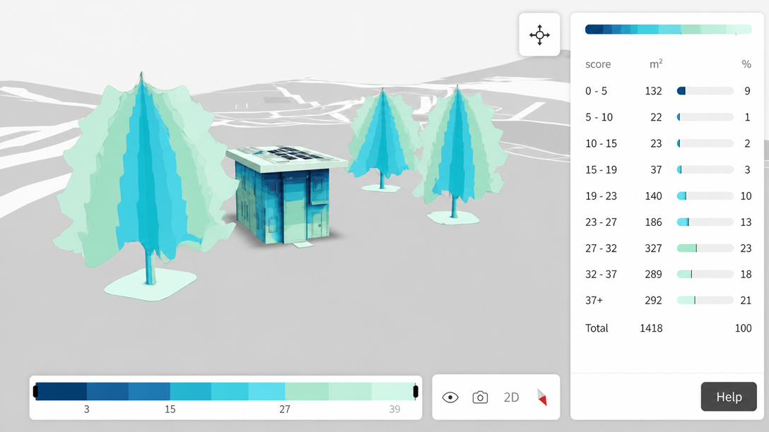 Exterior Daylight Analysis through Simulation