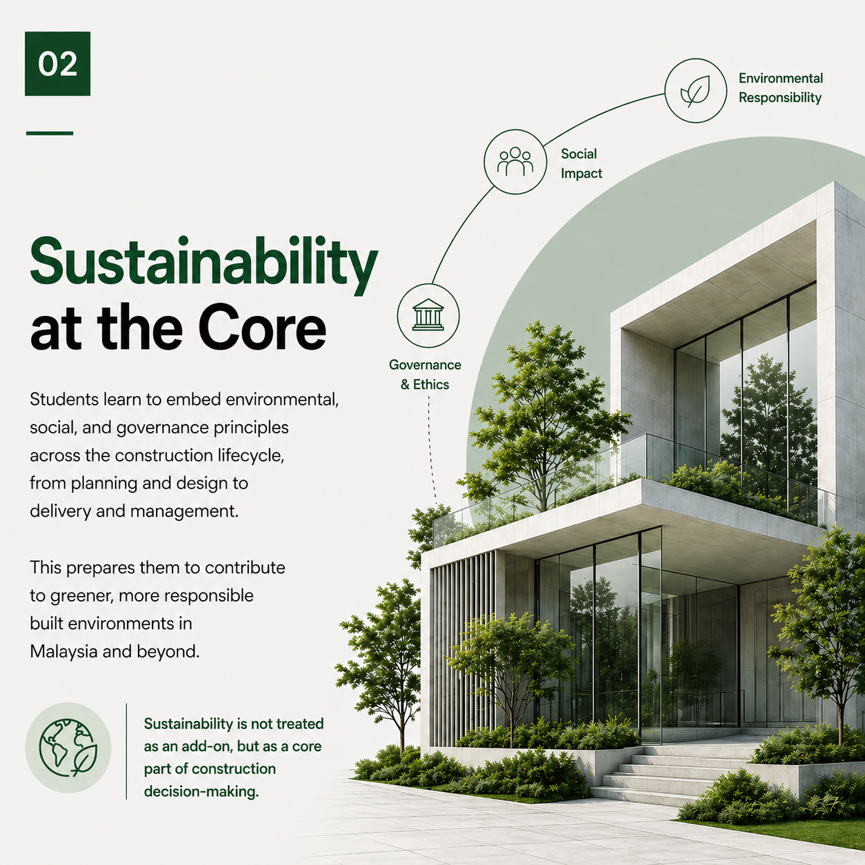 Sustainability at the core