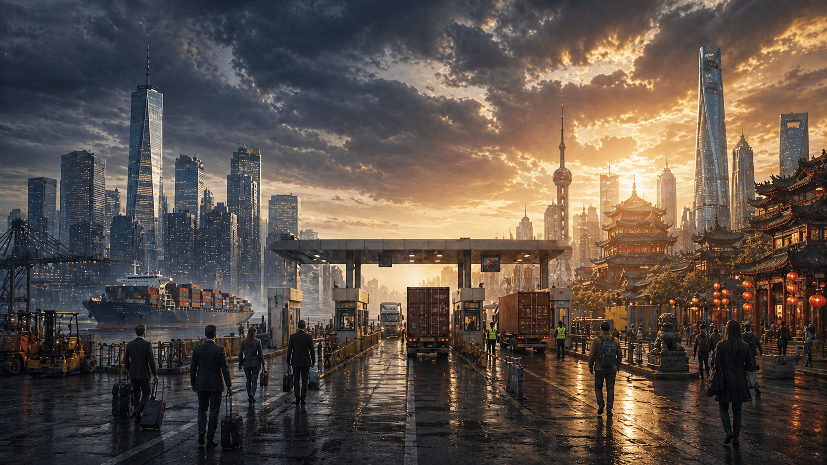 The split between US and China