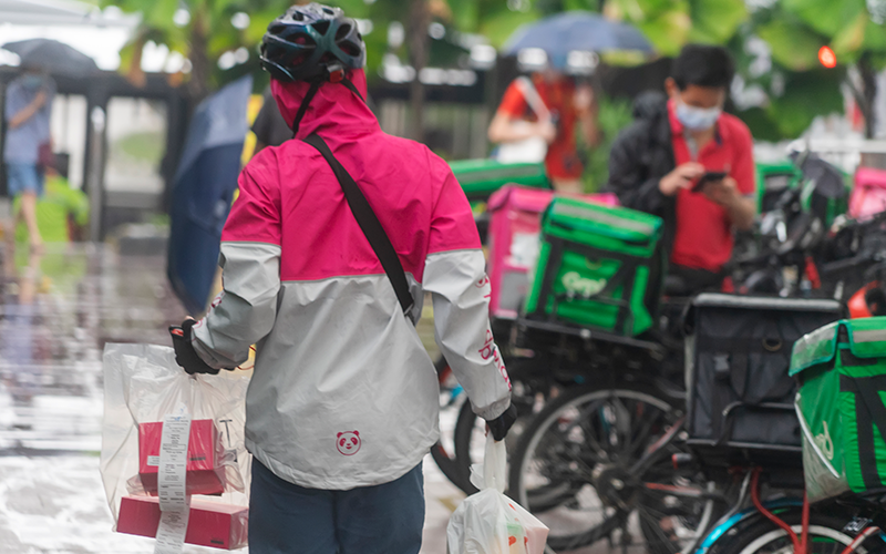 Foodpanda delivery at Singapore