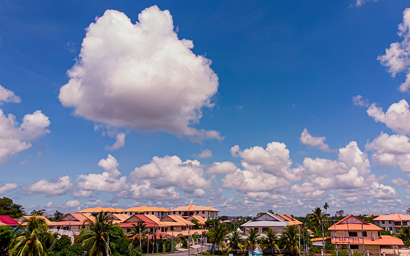 Hot and humid weather in Malaysia