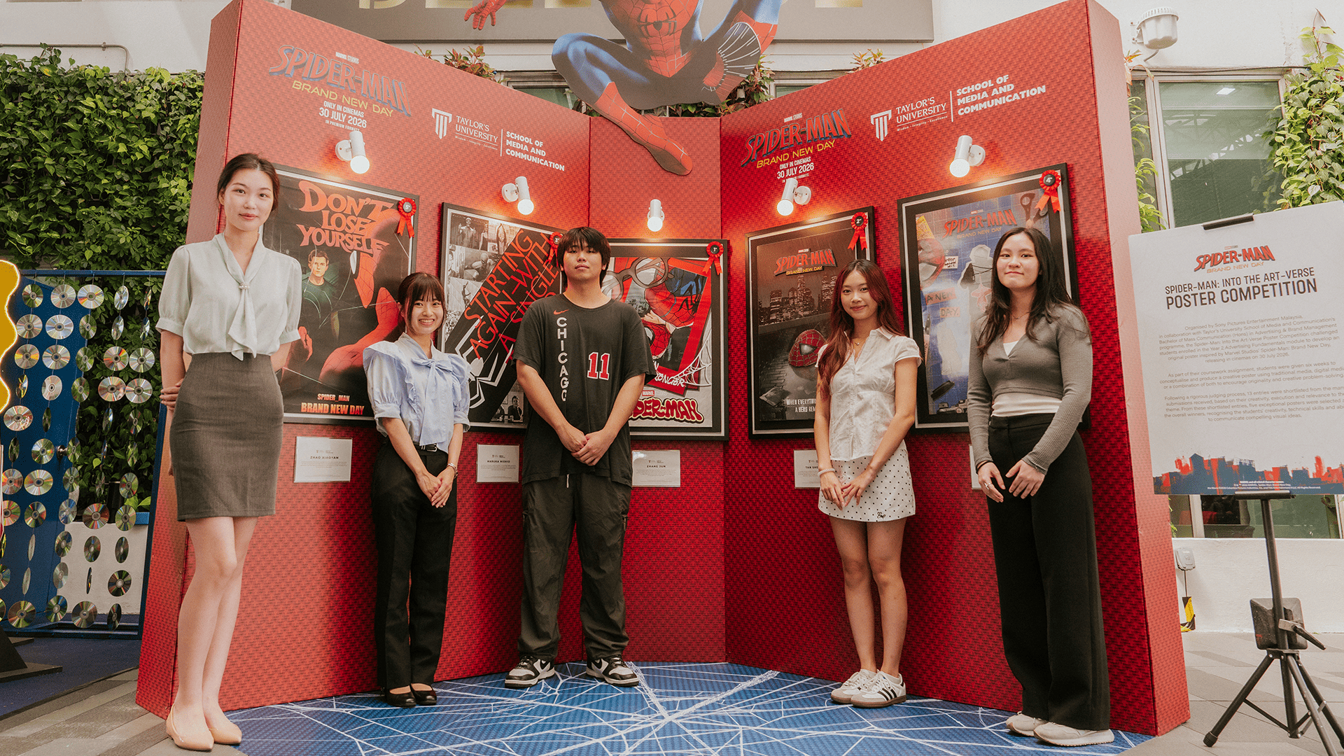 The five winners for the poster competition
