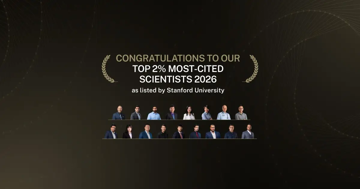 Congratulations to our Top 2% Most-Cited Scientists 2026 as listed by Stanford University