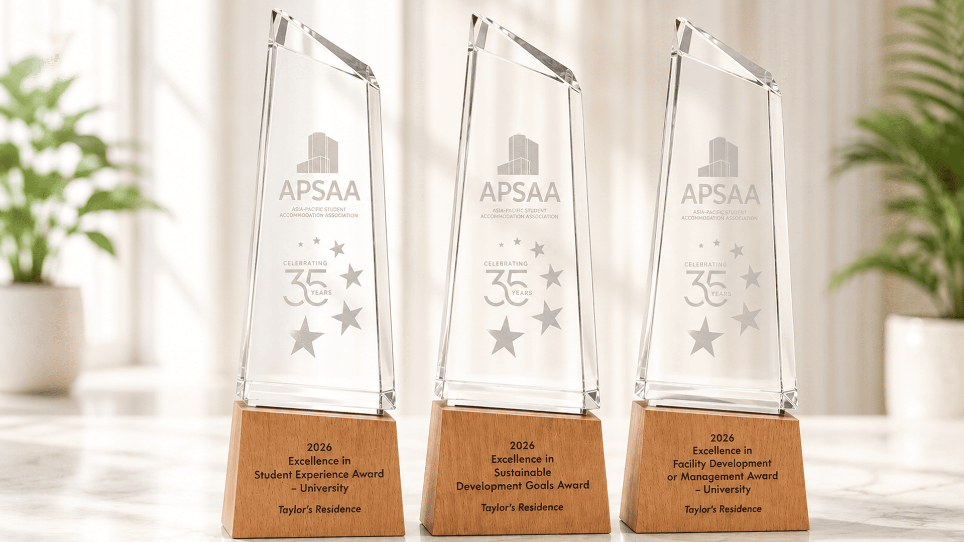 Awards won from APSAA