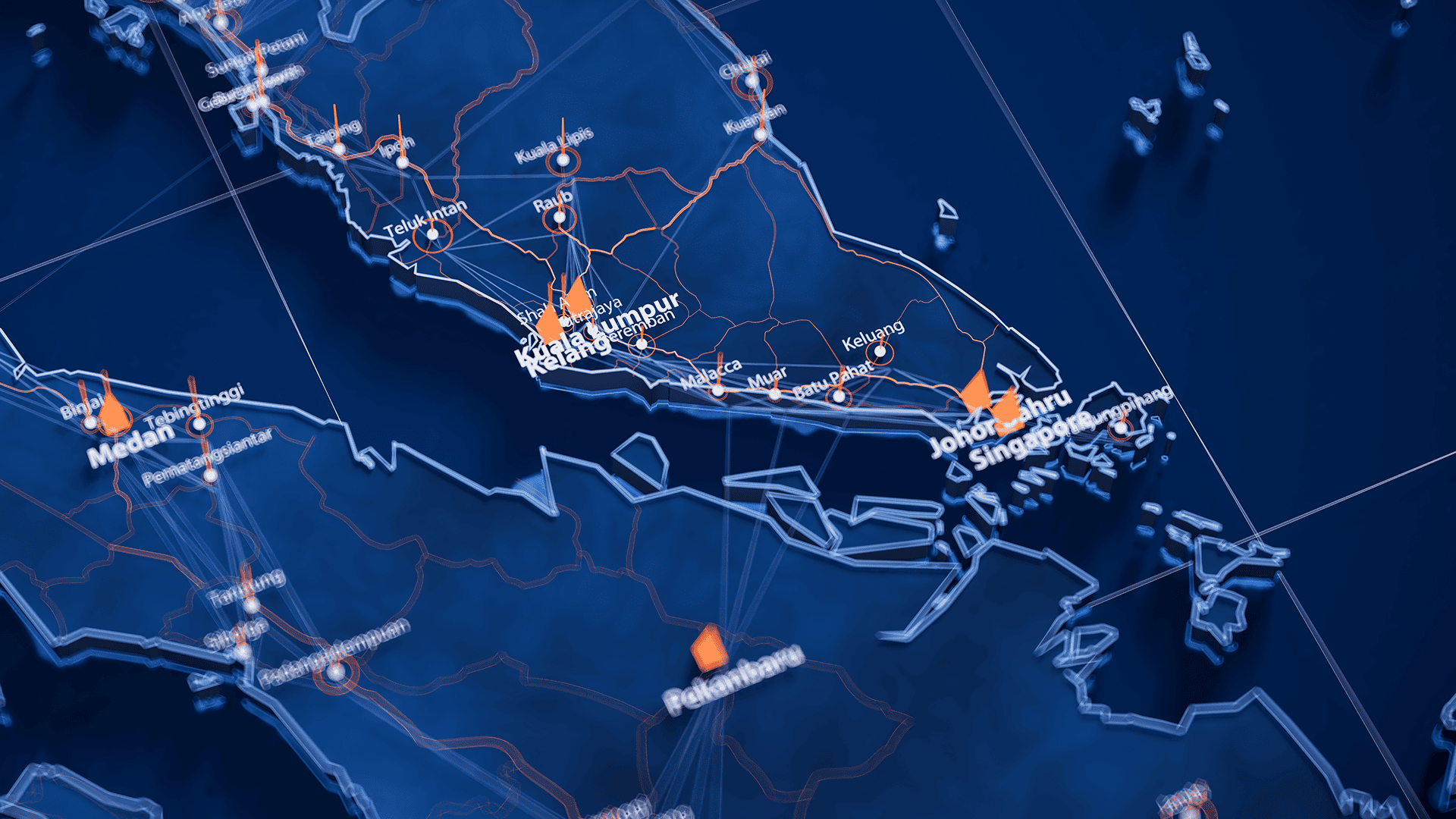 Kuala Lumpur map big data visualisation