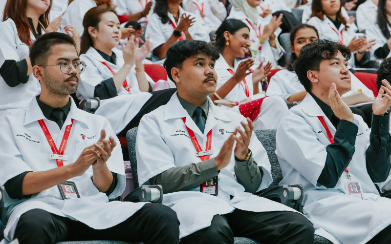 Taylor's medical students in the lecture hall