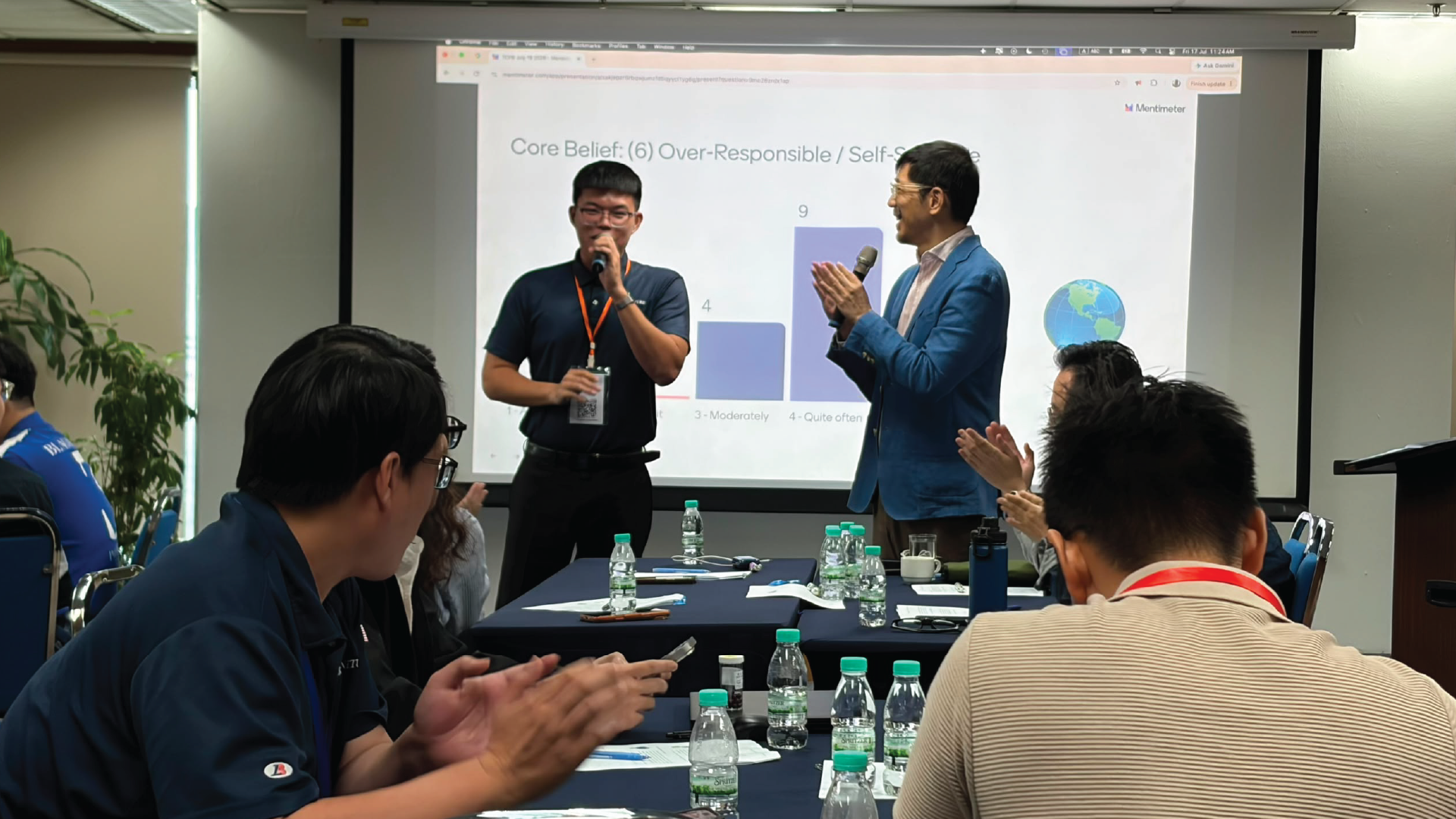 Leader sharing in the session