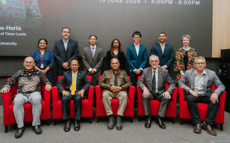 A group photo with President José Ramos-Horta