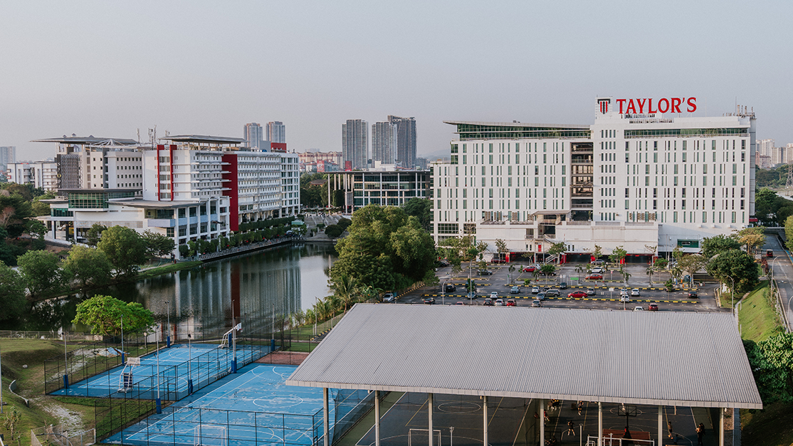 Aerial view of Taylor's Lakeside Campus