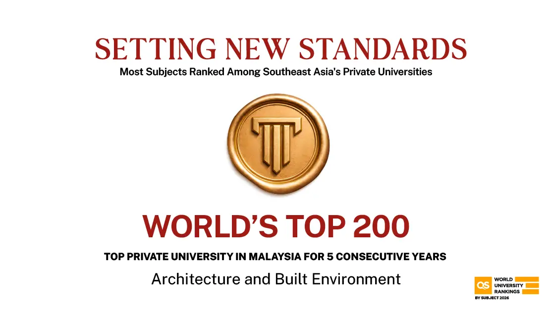 promotion banner for Taylor's QSSR Subject Ranking 2026