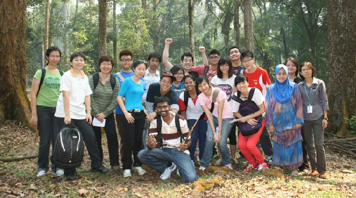group picture from a hiking trip