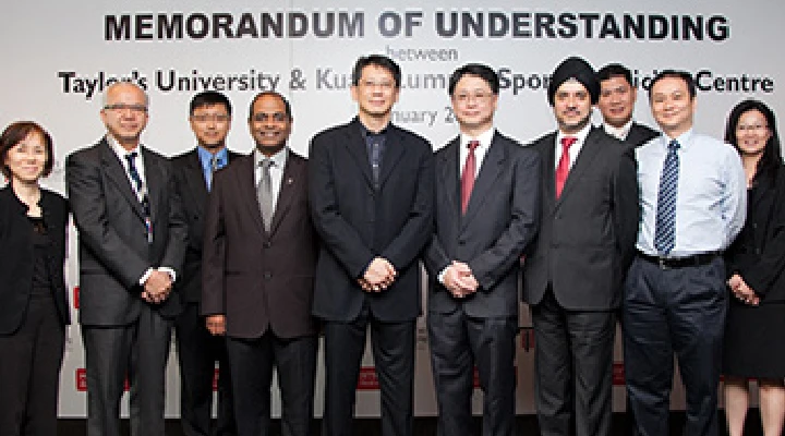 Representatives from KLSMC standing for photoshoot